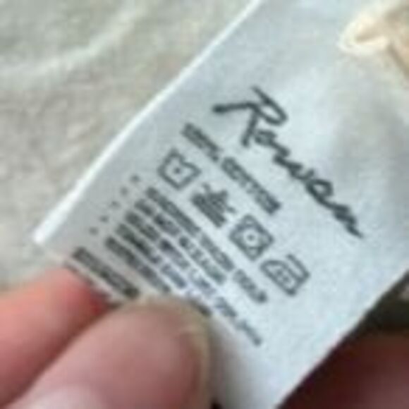 Rowan Off White Orange Cotton Button Up Shirt - Large - Picture 4 of 6